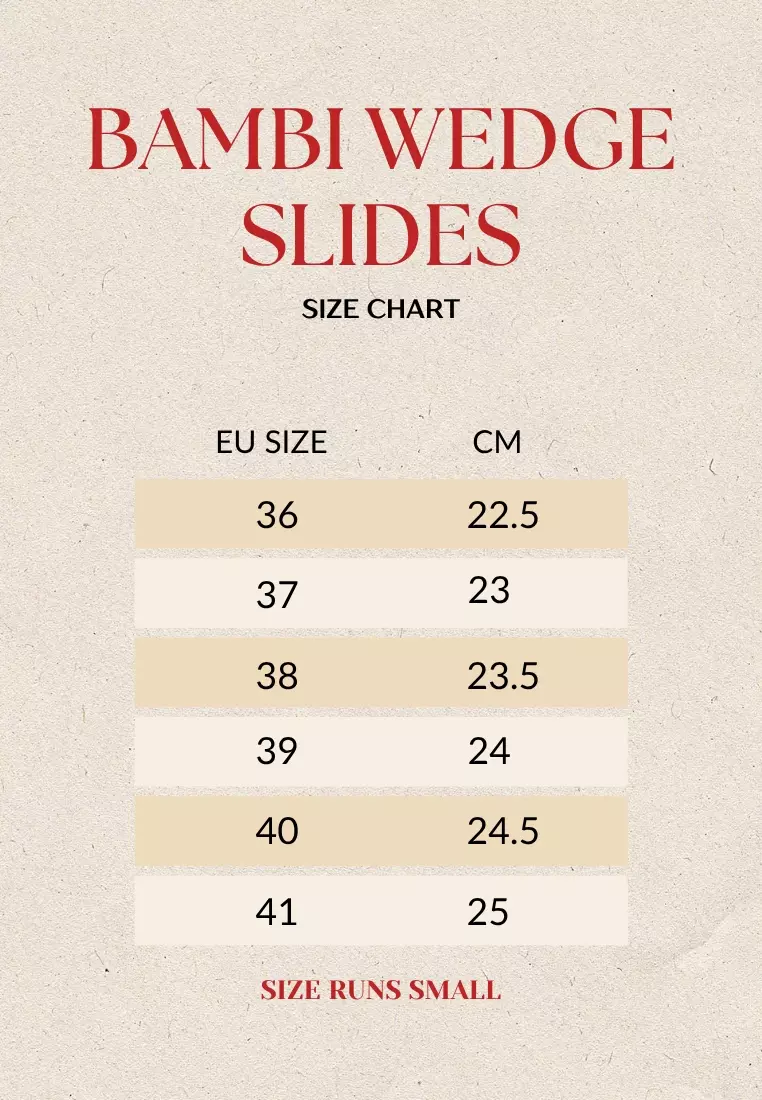 Bambi Wedge Slides
