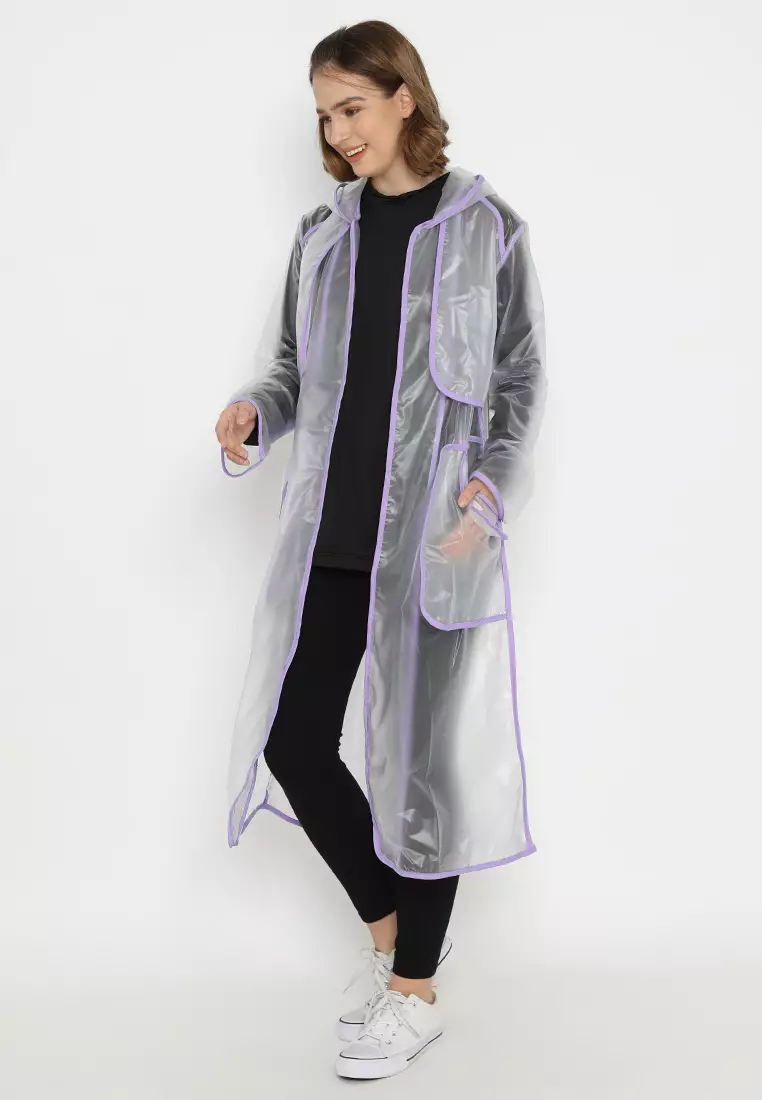 Quinnsha Rain Coat Purple
