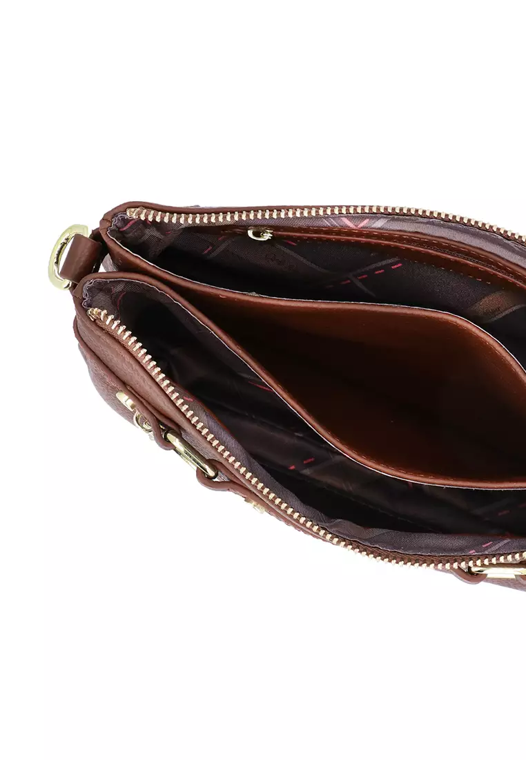 Metropolitan Small Sling Bag - Dark Brown