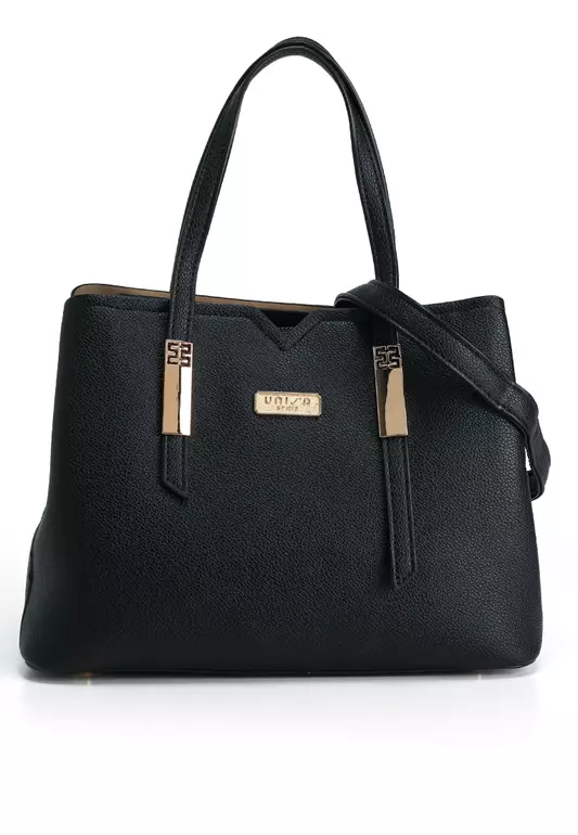 Pebbled Multi-Compartment Tote