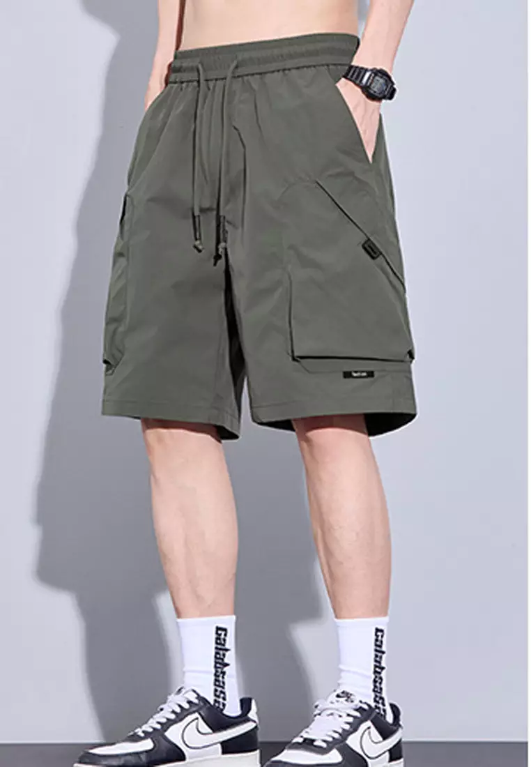Drawstring Cargo Shorts