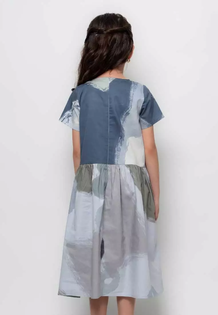 Treehouse Stephanie Dress In  Abstract Print