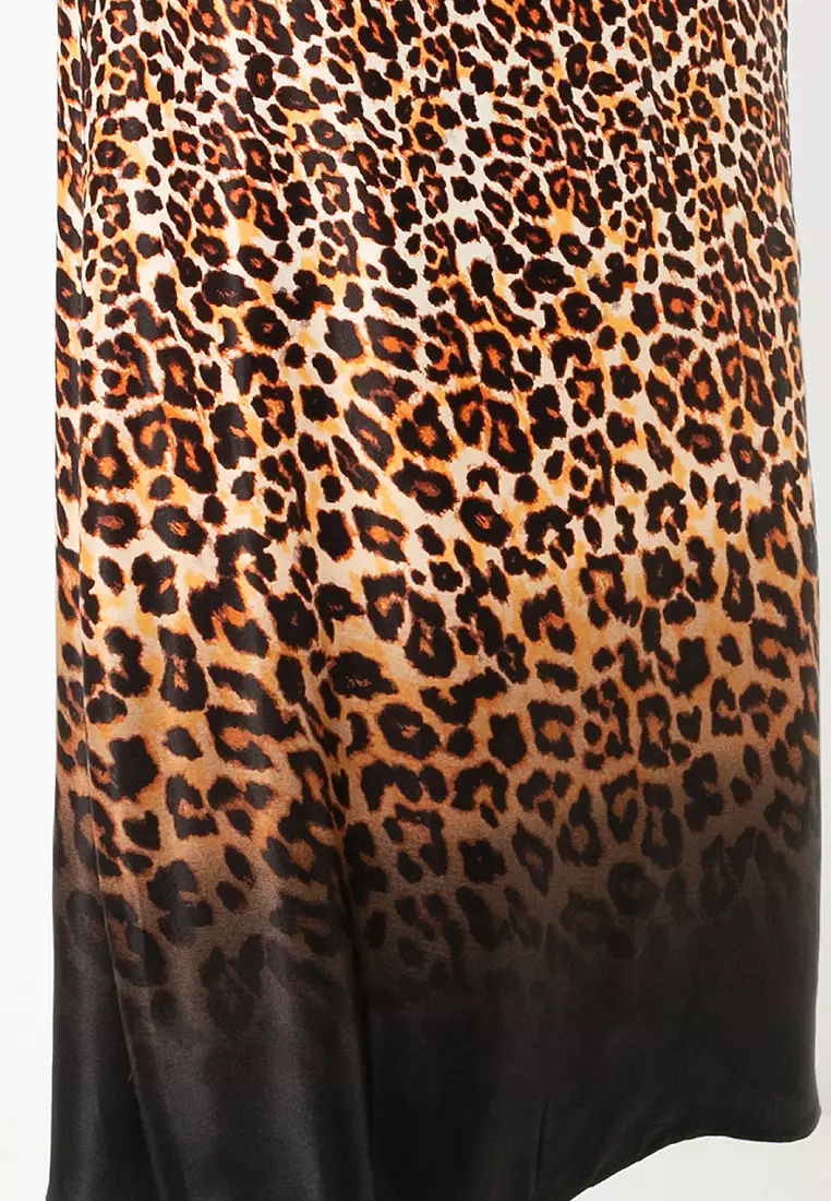 Leopard Midi Skirt