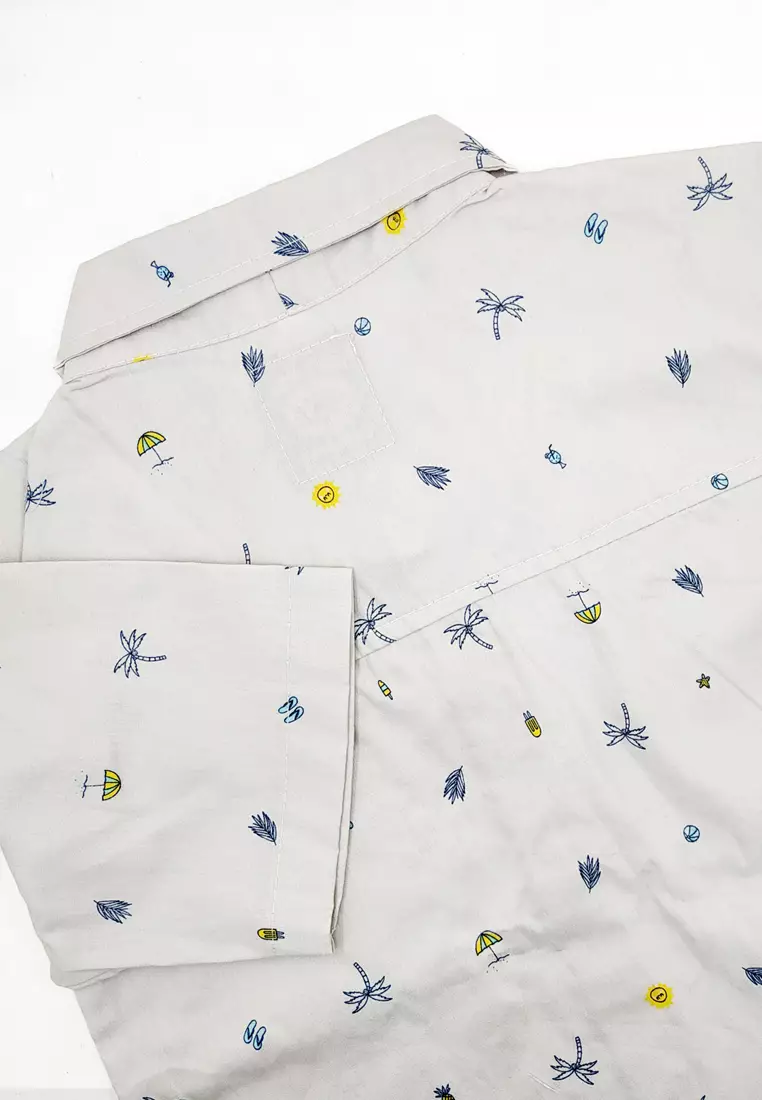 Wakakids Kemeja Anak Laki Laki Usia 6 Tahun Hingga 9 Tahun Atasan Baju Kerah Collar Shirt Pattern Summer 4327 Vensk