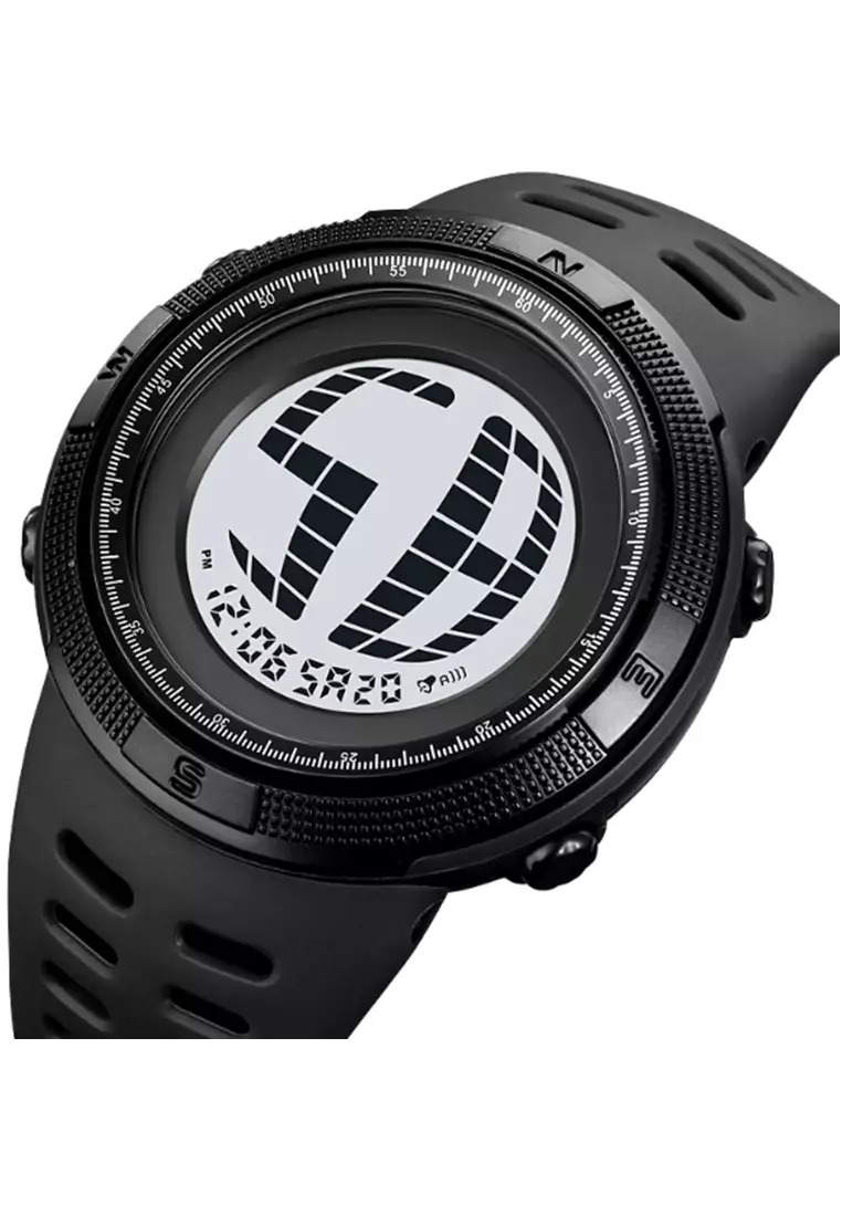 Jam Tangan Digital Pria Waterproof Many Function Strap Tali Material TPU DV57 ORIGINAL