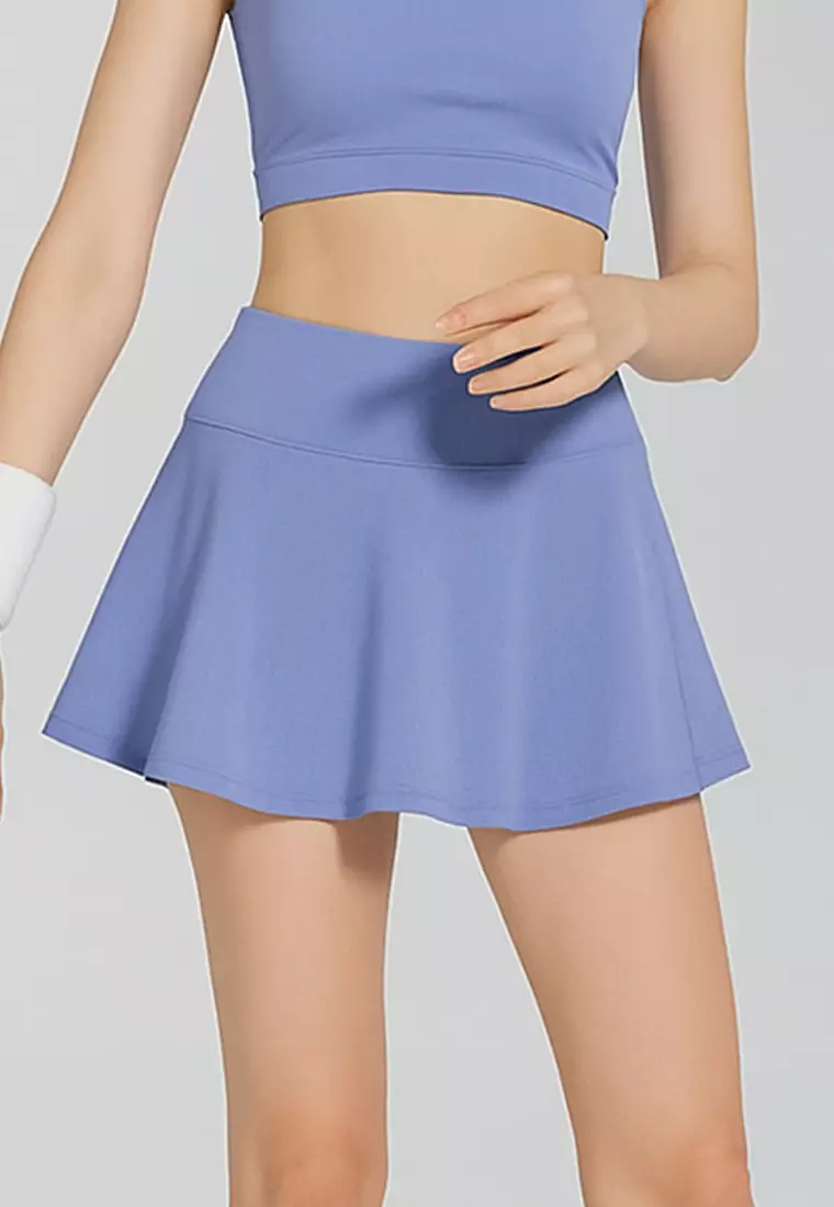 LB125 Rok Padel Tenis Wanita Legging inside Skort ada Kantong TdBolt medium violet