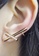 Grossé gold Grossé Gender Cross: gold plating, rhinestone pierced ear cuff (one piece for left ear) GA61019 E2995ACBAD2D06GS_3