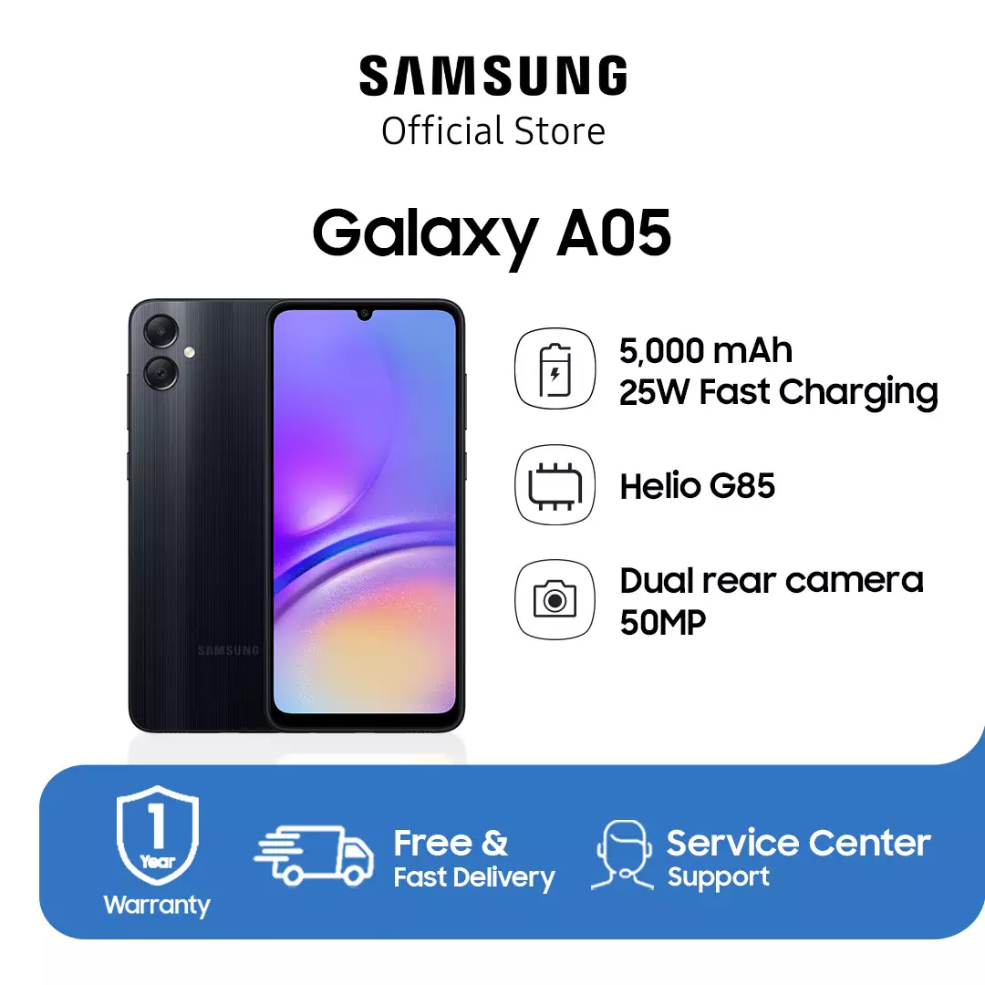 Jual Samsung Samsung Galaxy A05 6/128GB - Black Original 2023 | ZALORA ...