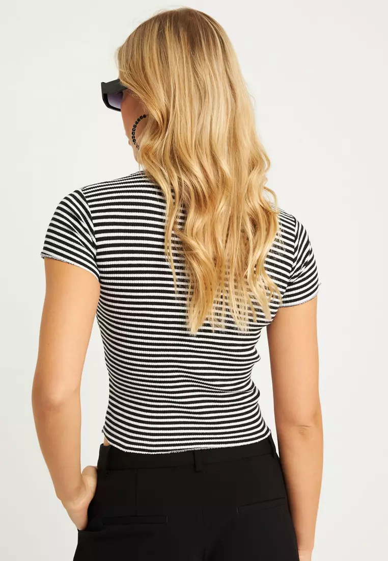 Stripe Crop Top