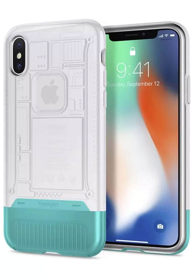 spigen iPhone Xケース CLASSIC C1 セージ - その他