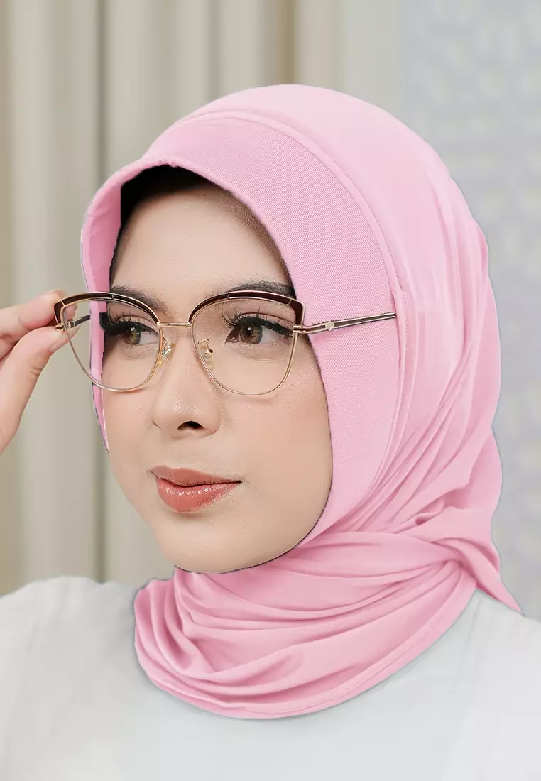 HIJAB INSTAN SOFTPAD AMEENA - SWEET PINK