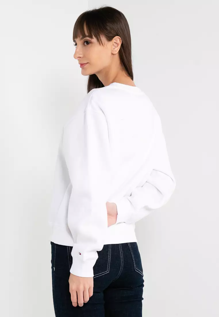 White crew sale sweater