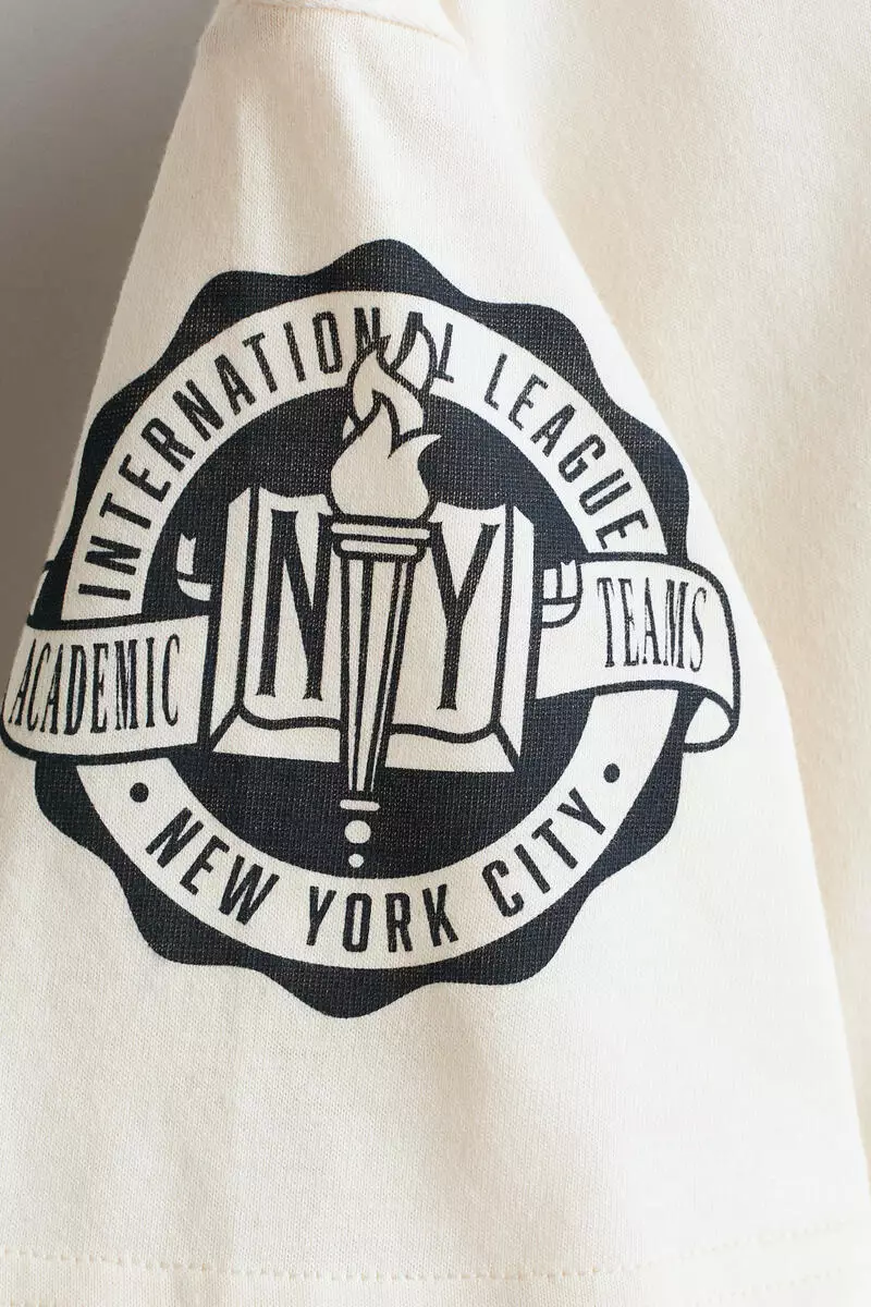 Printed cotton T-shirt