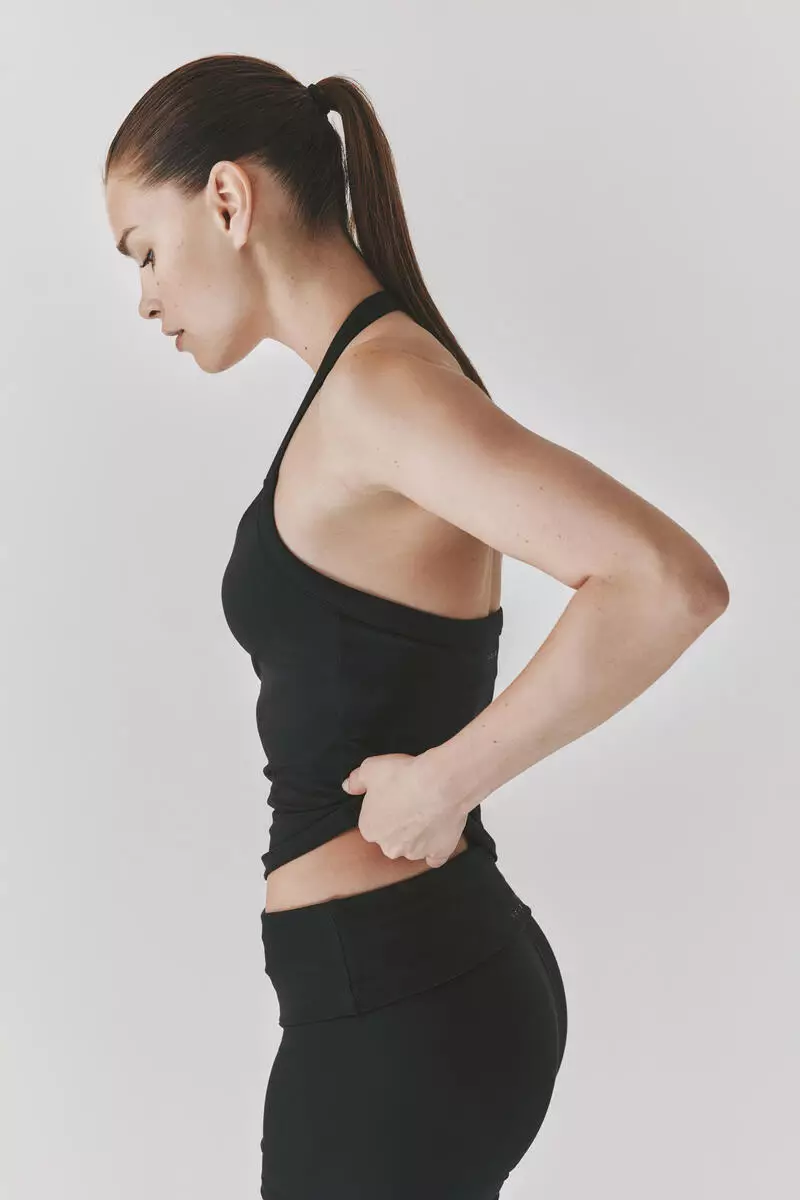 Halterneck sports vest top with SoftMove™