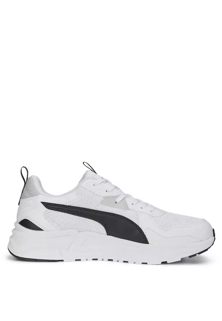 Puma white black sneakers store