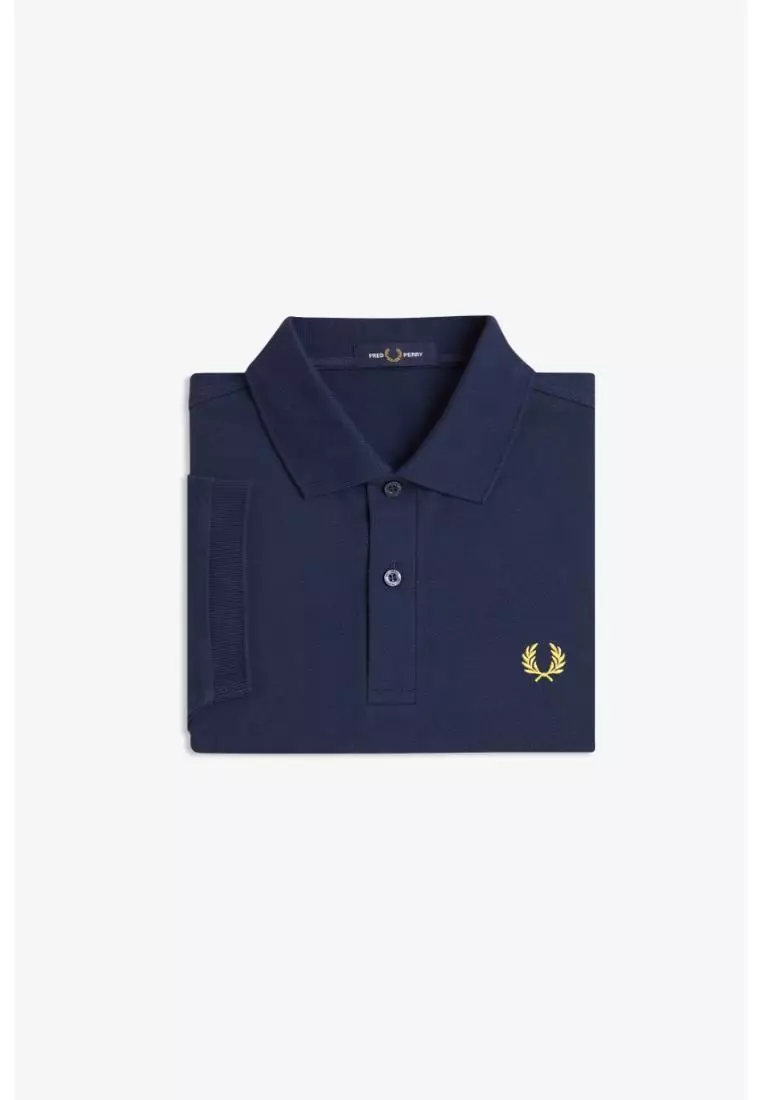 Fred Perry M6000 The Fred Perry Shirt (Tennis Blue / Lemon Barley)