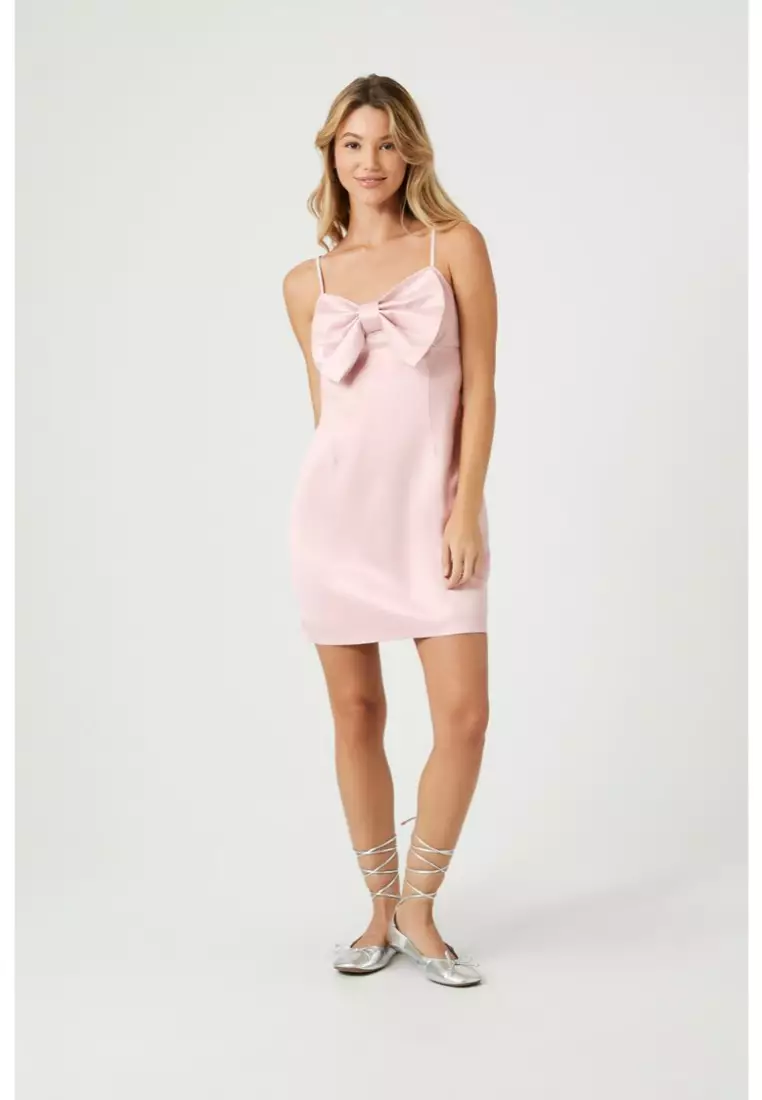 Pink satin dress forever 21 2025