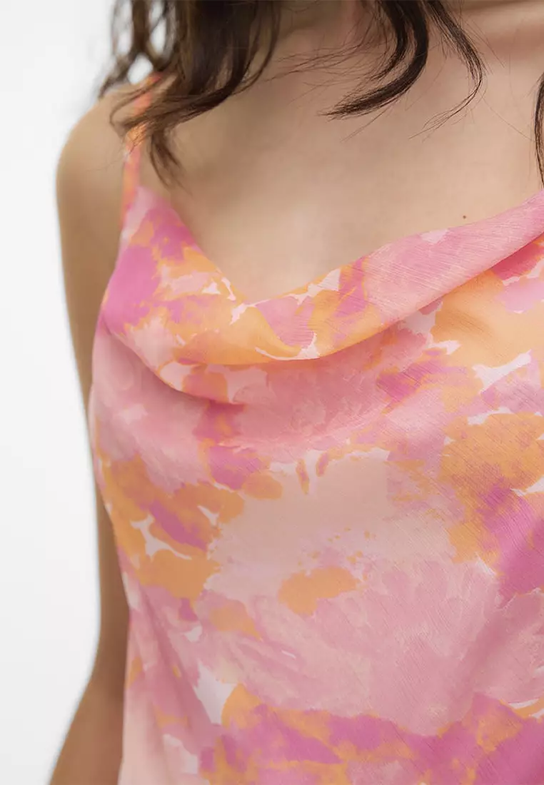 Smilla Sleeveless 7/8 Waterfall Dress