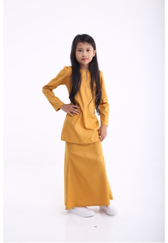 MILLA yellow Kurung Moden Mawar Kids 9F888KA8047DE3GS_1