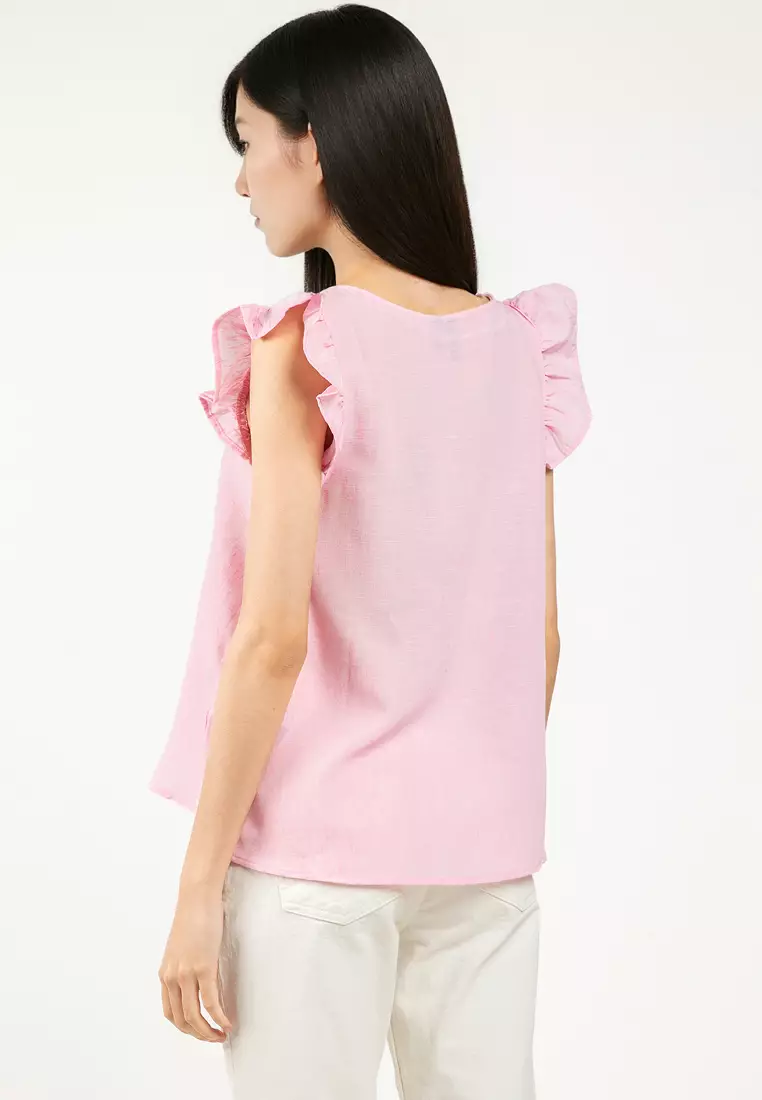 Short Sleeve Flounce Top