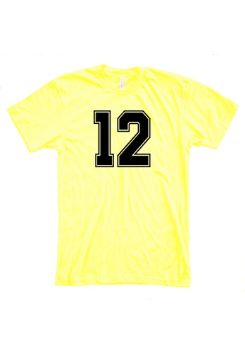 MRL Prints yellow Number Shirt 12 T-Shirt Customized Jersey A12A9AA24370D4GS_1