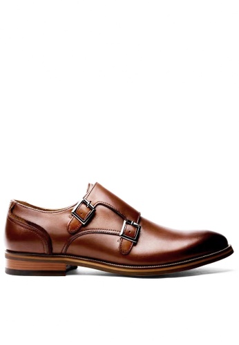 Twenty Eight Shoes brown Leather Monk Strap Shoes MC8135 36305SHB247DB3GS_1