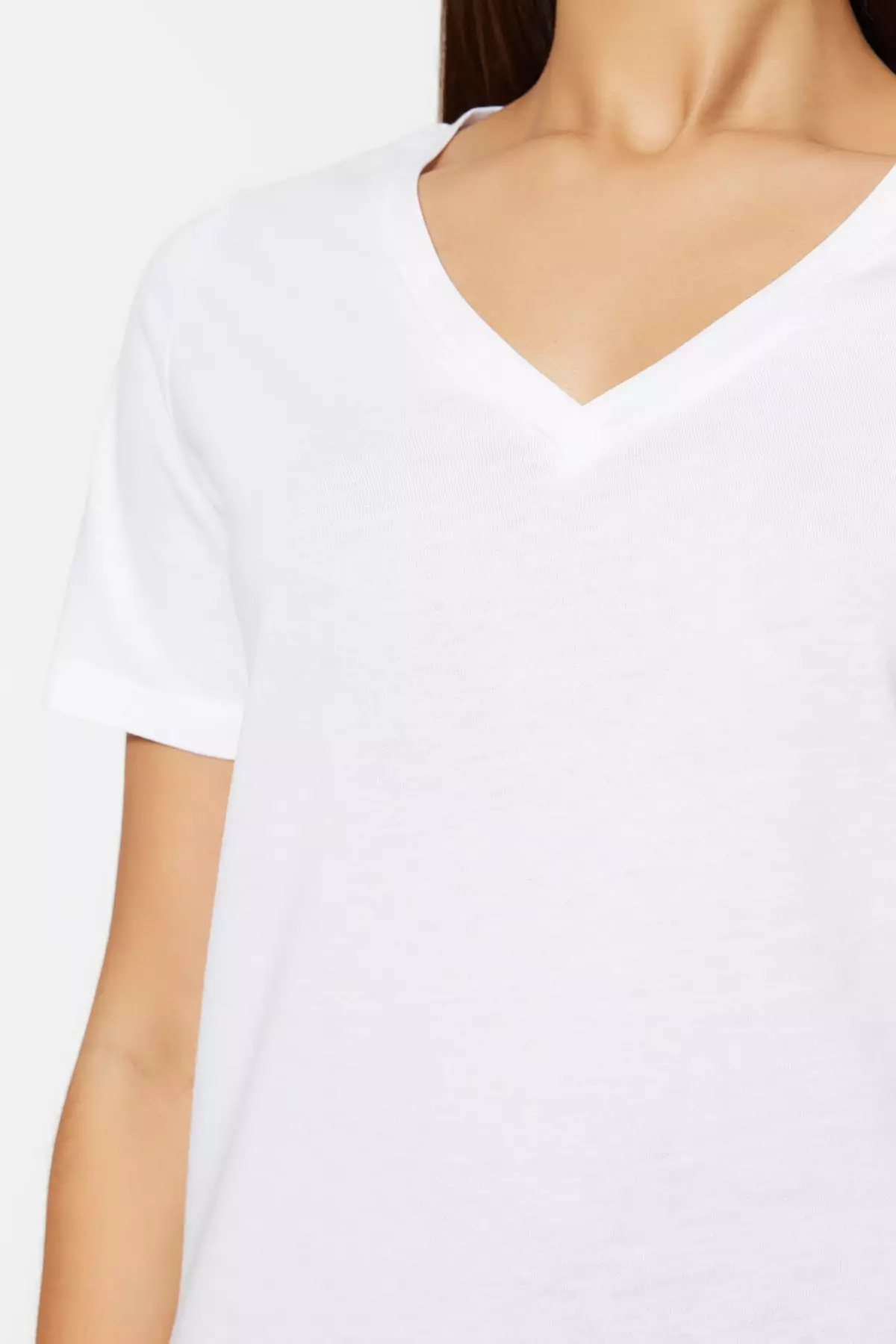 Cotton V-Neck T-Shirt