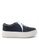 Shu Talk navy AMAZTEP Causal Genuine leather Sneakers with Fabric Upper 61B45SH32508C4GS_1