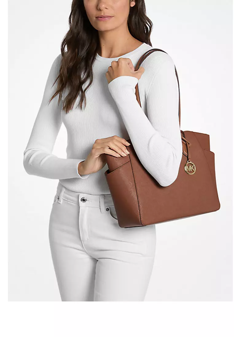 Marilyn Medium Saffiano Leather Tote Bag