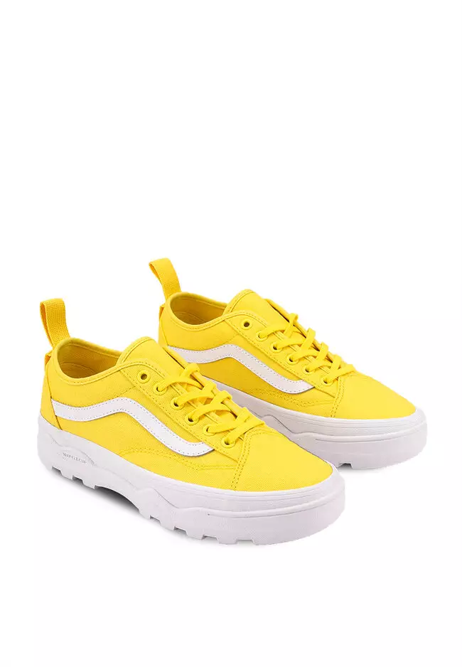 Gold hot sale yellow vans