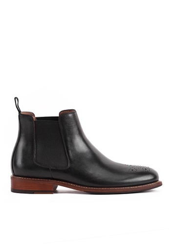 Twenty Eight Shoes black Bittters Vintage Leather Chelsea Boot 618-169 A3FD5SHD8155F2GS_1