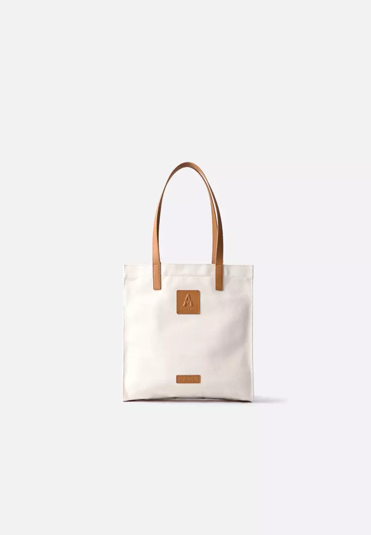 Aaliya Small Canvas Tote Bag - Coffee – Buttonscarves