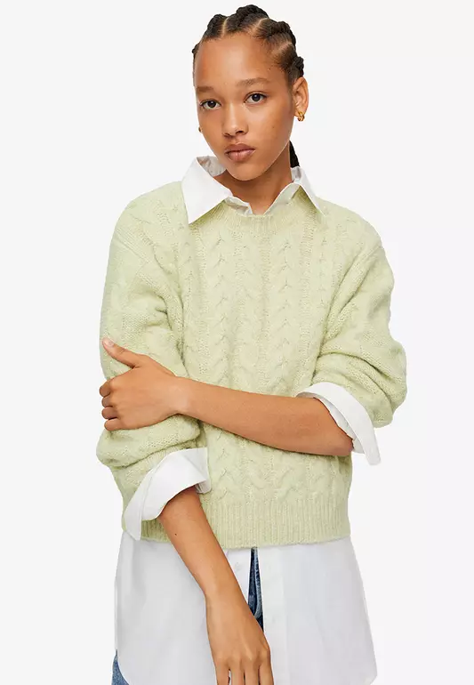Knitted Braided Sweater