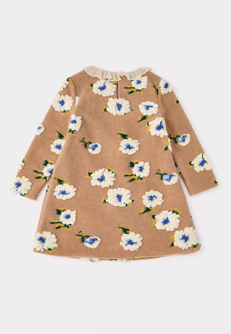 Dora Brown Flower Dress