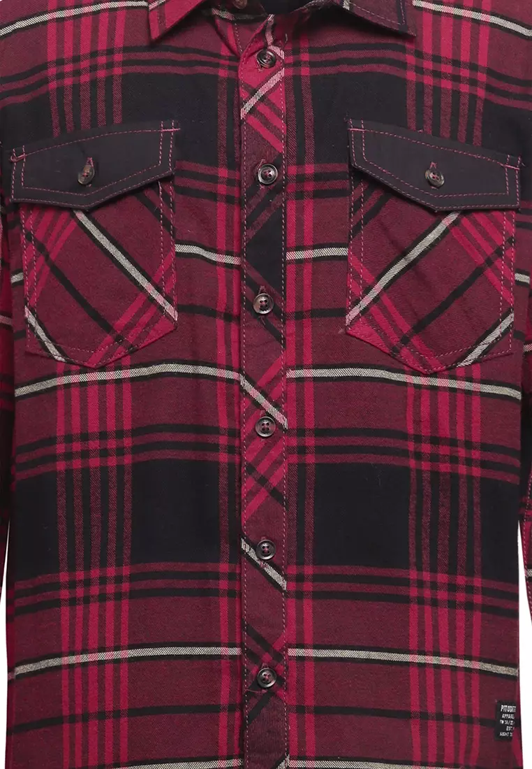 Pito Dito Boy Krisantus Kemeja Panjang anak Merah