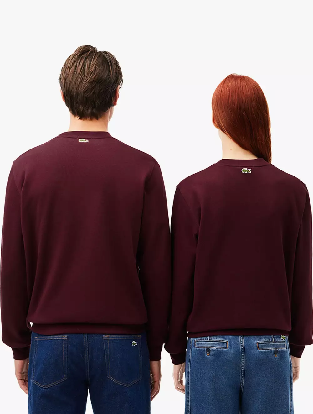 Unbrushed Fleece Sweatshirt - Red