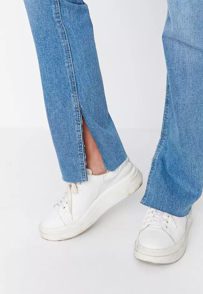 Buy Trendyol Slim Fit Flare Jeans 2023 Online | ZALORA Singapore