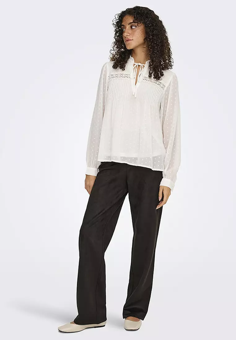 Long Sleeves Woven Top