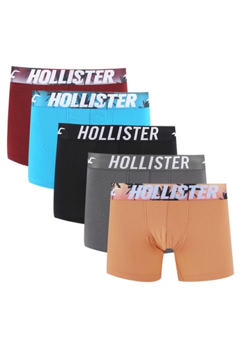 Hollister red and multi Pattern Briefs 63CB0USFD9B2DFGS_1