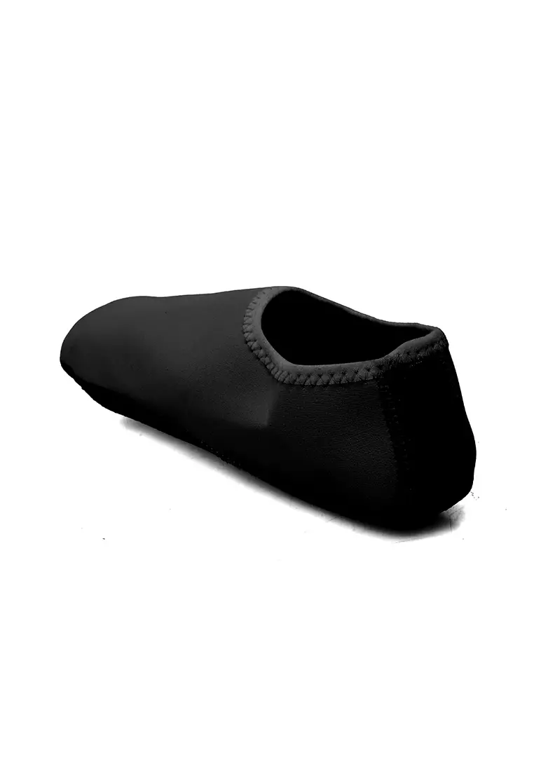 Sepatu Pantai Wanita Slip On Lembut Design Simple Casual  - Black