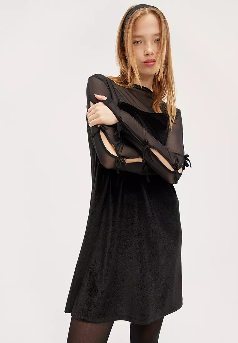 Monki store velvet dress