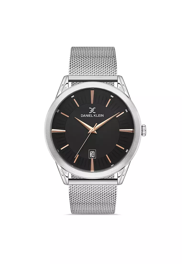 Mens black mesh strap on sale watch