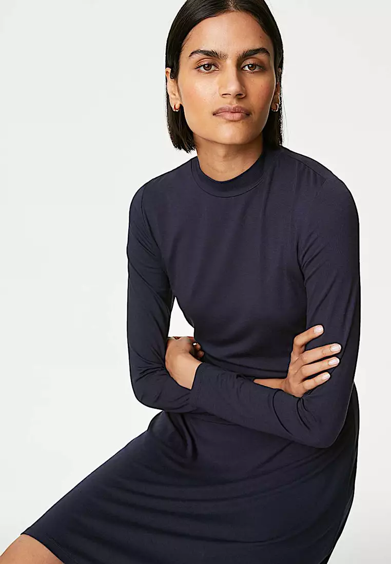 Jersey Mini Skater Dress