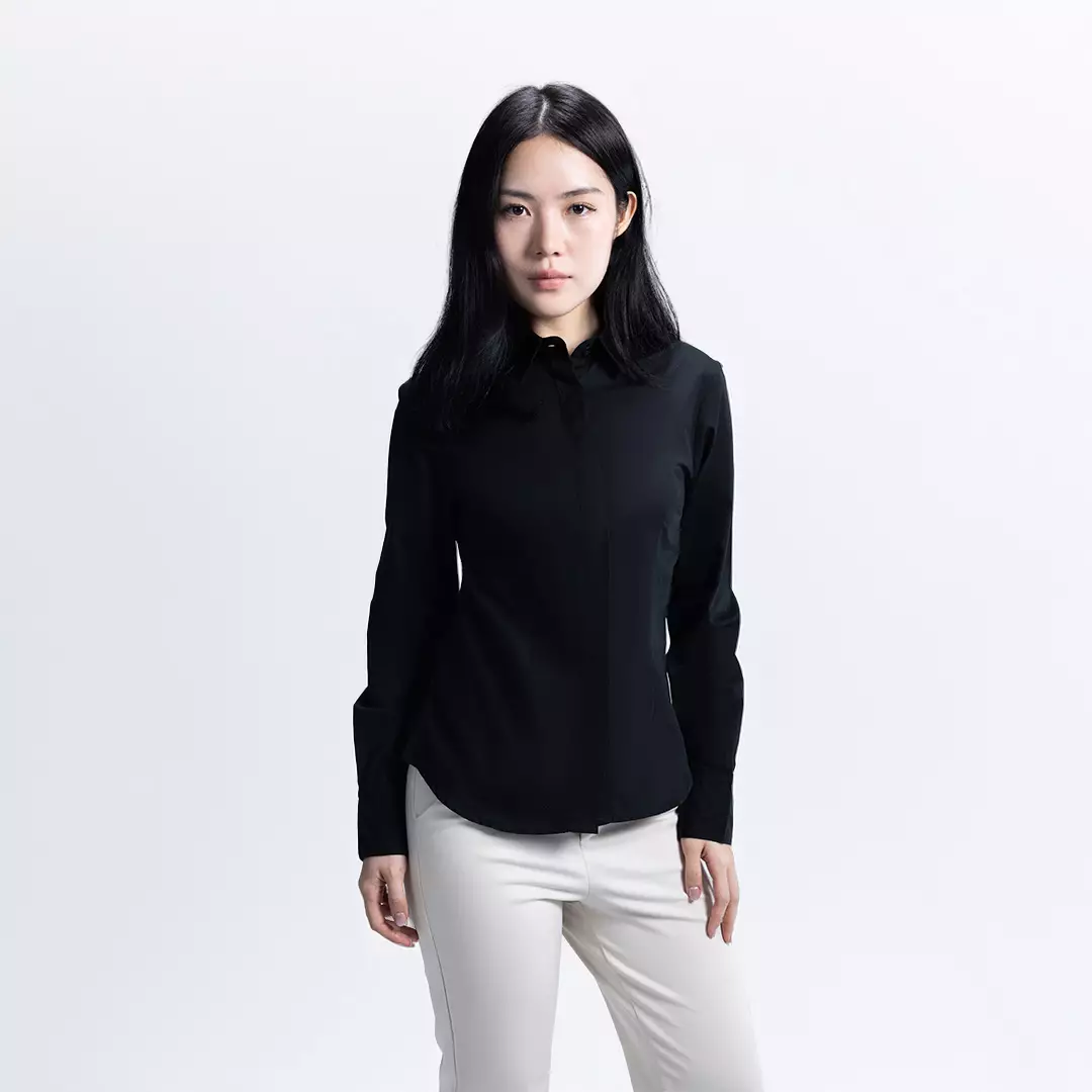 Kemeja Fitted Wanita | Basic Fitted Shirt 62002