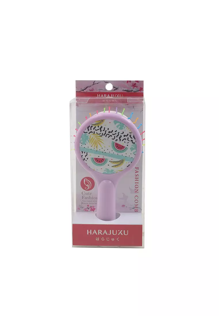 L.Blend Rainbow Hair Comb Watermelon Banana Tropical Type M Light Purple