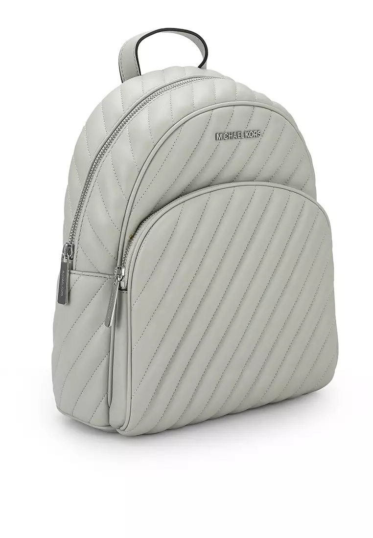 Michael kors white and grey backpack top