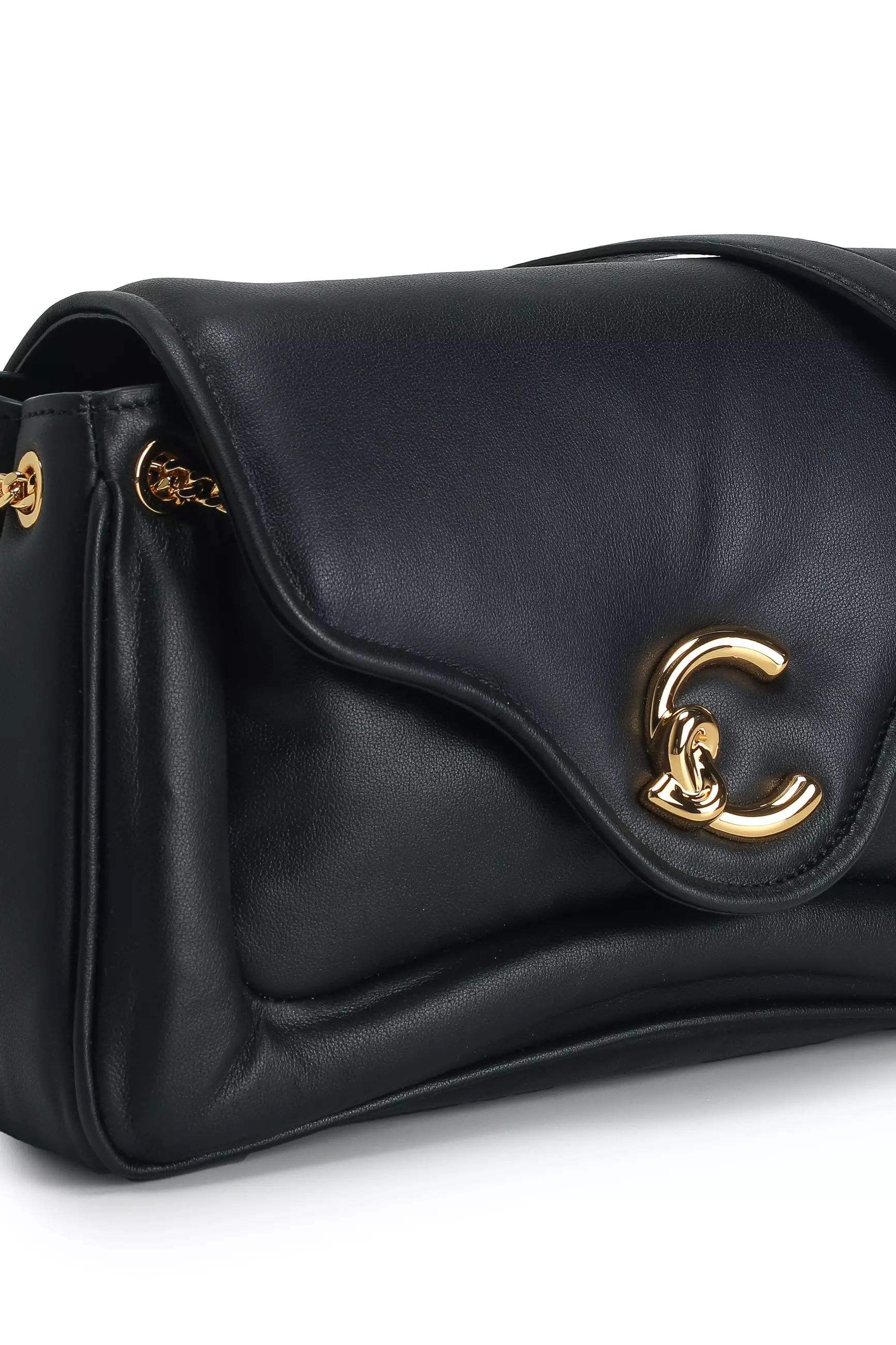 C-Me Fluffy Smooth Medium Shoulder Bag