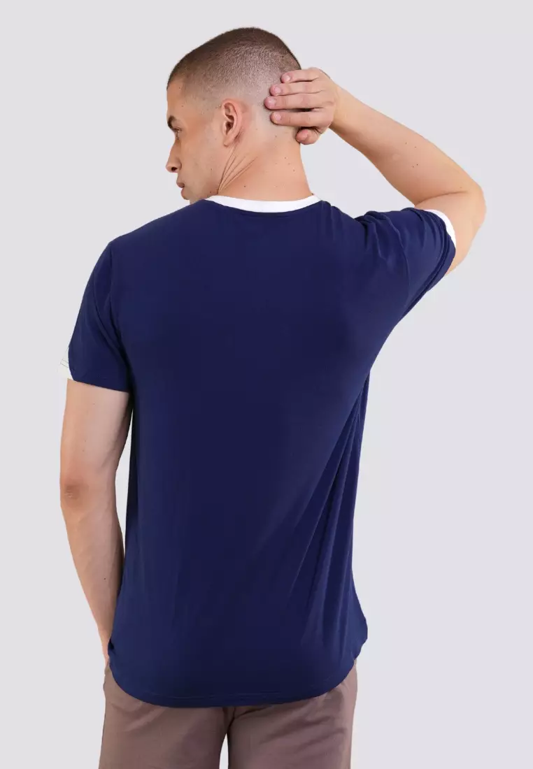 Ringer T-Shirt with Round Neck Activewear for Men