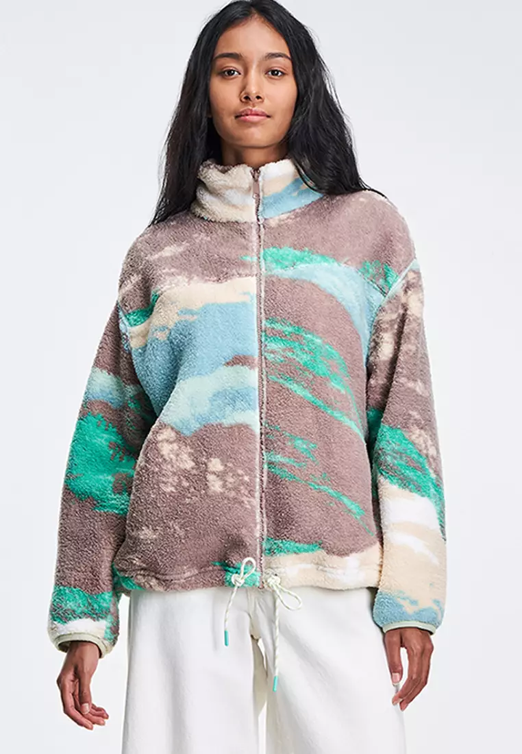 Sherpa sweatshirt women discount