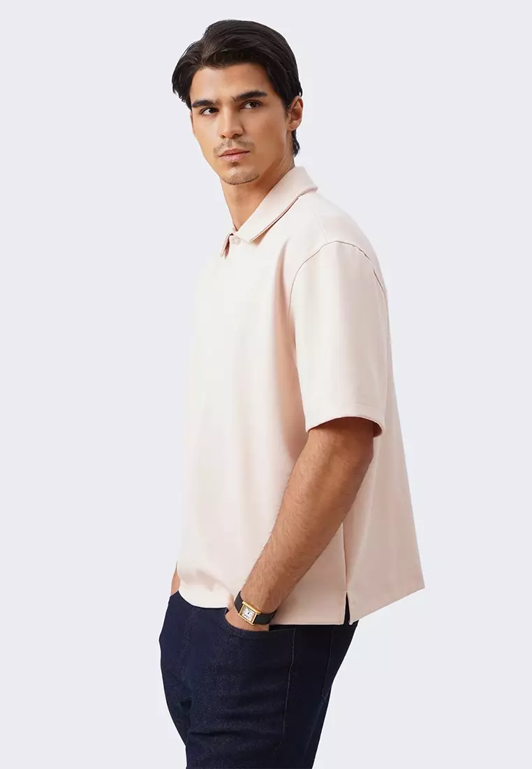 Men's Polo With Side Slit And Tab